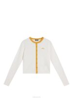 Freda Knitted Cardigan White Women J.Lindeberg Clothing 66XF1831 - Image 6