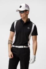 Freddy Polo Black Men J.Lindeberg Clothing 66XF328