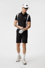 Freddy Polo Black Men J.Lindeberg Clothing 66XF328 - Image 3