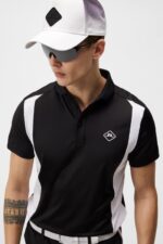 Freddy Polo Black Men J.Lindeberg Clothing 66XF328 - Image 4
