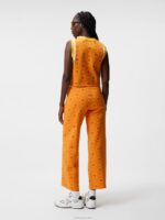 Freja Knitted Top Orange Diamond Logo Women J.Lindeberg Clothing 66XF1839