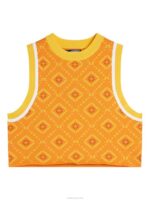 Freja Knitted Top Orange Diamond Logo Women J.Lindeberg Clothing 66XF1839 - Image 4