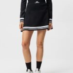 Frida Stripe Knitted Skirt Black Women J.Lindeberg Clothing 66XF1620