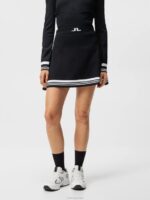 Frida Stripe Knitted Skirt Black Women J.Lindeberg Clothing 66XF1620