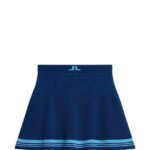 Frida Stripe Knitted Skirt Estate Blue Women J.Lindeberg Clothing 66XF1559