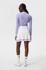 Frida Stripe Knitted Skirt White Women J.Lindeberg Clothing 66XF1557 - Image 2
