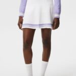 Frida Stripe Knitted Skirt White Women J.Lindeberg Clothing 66XF1557