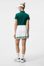 Frida Stripe Knitted Skirt White Women J.Lindeberg Clothing 66XF1621 - Image 2