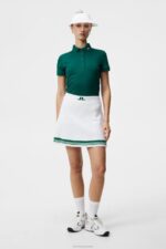 Frida Stripe Knitted Skirt White Women J.Lindeberg Clothing 66XF1621 - Image 3