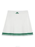Frida Stripe Knitted Skirt White Women J.Lindeberg Clothing 66XF1621 - Image 6