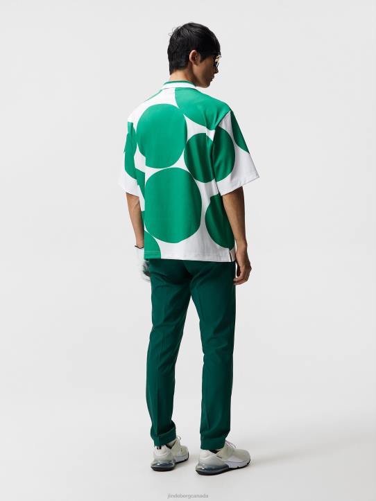 Front 9 Back 9 Polo White Men J.Lindeberg Clothing 66XF329 - Image 1
