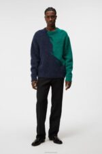 Garmisch Sweater Proud Peacock Men J.Lindeberg Clothing 66XF992 - Image 2