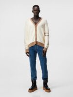 Gerard Jacquard Cardigan Turtledove Men J.Lindeberg Clothing 66XF1049 - Image 2
