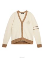 Gerard Jacquard Cardigan Turtledove Men J.Lindeberg Clothing 66XF1049 - Image 4