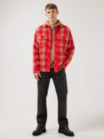 Gingham Loose Overshirt Red Bell Men J.Lindeberg Clothing 66XF2468 - Image 2