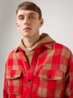Gingham Loose Overshirt Red Bell Men J.Lindeberg Clothing 66XF2468 - Image 3