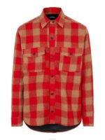 Gingham Loose Overshirt Red Bell Men J.Lindeberg Clothing 66XF2468 - Image 4