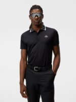 Glen Polo Black Men J.Lindeberg Clothing 66XF317