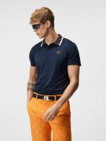 Glen Polo Navy Men J.Lindeberg Clothing 66XF316 - Image 2