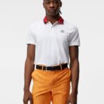 Glen Polo White Men J.Lindeberg Clothing 66XF318