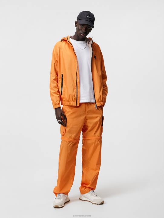 Glossa Nylon Cargo Pants Russet Orange Men J.Lindeberg Clothing 66XF1136 - Image 2