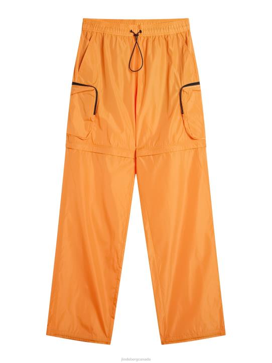 Glossa Nylon Cargo Pants Russet Orange Men J.Lindeberg Clothing 66XF1136 - Image 5