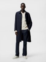 Gomor Jacquard Pants Navy Men J.Lindeberg Clothing 66XF1223 - Image 2