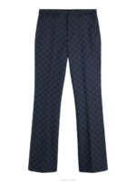 Gomor Jacquard Pants Navy Men J.Lindeberg Clothing 66XF1223 - Image 4