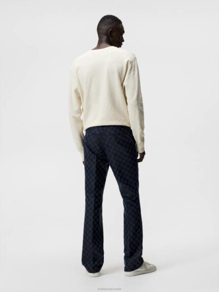 Gomor Jacquard Pants Navy Men J.Lindeberg Clothing 66XF1223