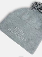Grace Beanie Light Grey Melange Women J.Lindeberg Accessory 66XF1940 - Image 2