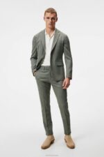 Grant Active Hopsack Pants Aloe Men J.Lindeberg Clothing 66XF1224 - Image 3