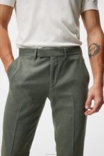 Grant Active Hopsack Pants Aloe Men J.Lindeberg Clothing 66XF1224 - Image 4