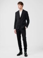 Grant Active Hopsack Pants Black Men J.Lindeberg Clothing 66XF1230 - Image 2