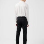 Grant Active Hopsack Pants Black Men J.Lindeberg Clothing 66XF1230
