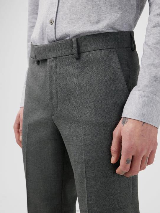 Grant Active Hopsack Pants Grey Melange Men J.Lindeberg Clothing 66XF1228 - Image 3