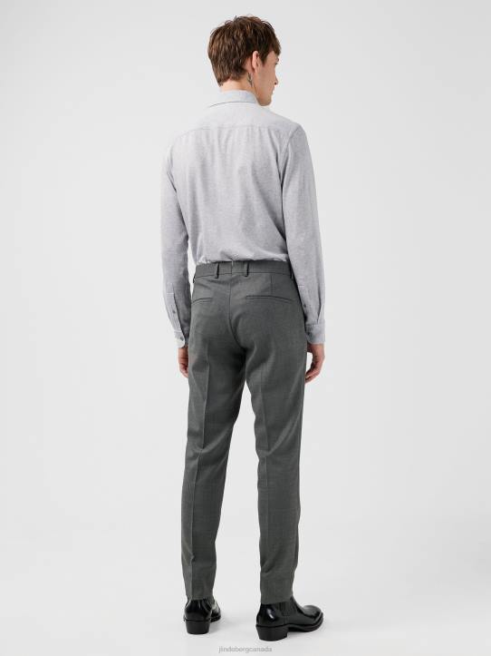 Grant Active Hopsack Pants Grey Melange Men J.Lindeberg Clothing 66XF1228 - Image 1