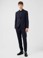 Grant Active Hopsack Pants Navy Men J.Lindeberg Clothing 66XF1229 - Image 2