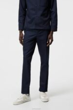 Grant Cotton Stretch Pants Navy Men J.Lindeberg Clothing 66XF1213