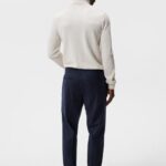 Grant Flannel Pants Navy Men J.Lindeberg Clothing 66XF1202