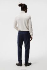 Grant Flannel Pants Navy Men J.Lindeberg Clothing 66XF1202