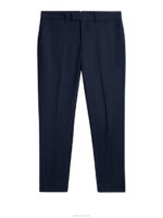 Grant Flannel Pants Navy Men J.Lindeberg Clothing 66XF1202 - Image 5