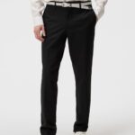 Grant Stretch Twill Pants Black Men J.Lindeberg Clothing 66XF1137