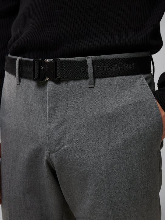 Grant Stretch Twill Pants Grey Melange Men J.Lindeberg Clothing 66XF2196 - Image 3