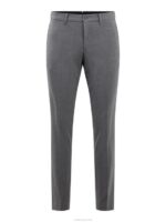 Grant Stretch Twill Pants Grey Melange Men J.Lindeberg Clothing 66XF2196 - Image 4
