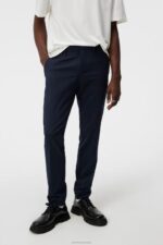 Grant Stretch Twill Pants Navy Men J.Lindeberg Clothing 66XF1108