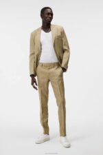 Grant Super Linen Pants Aloe Men J.Lindeberg Clothing 66XF1207 - Image 2
