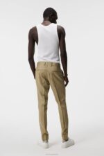 Grant Super Linen Pants Aloe Men J.Lindeberg Clothing 66XF1207