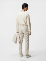 Grant Super Linen Pants Safari Beige Men J.Lindeberg Clothing 66XF1218 - Image 2