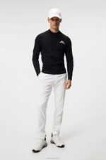 Gus Knitted Sweater Black Men J.Lindeberg Clothing 66XF587 - Image 2