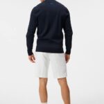 Gus Knitted Sweater Navy Men J.Lindeberg Clothing 66XF509